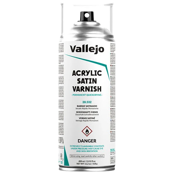 Vallejo - Aerosol Satin Varnish 532-400ML.