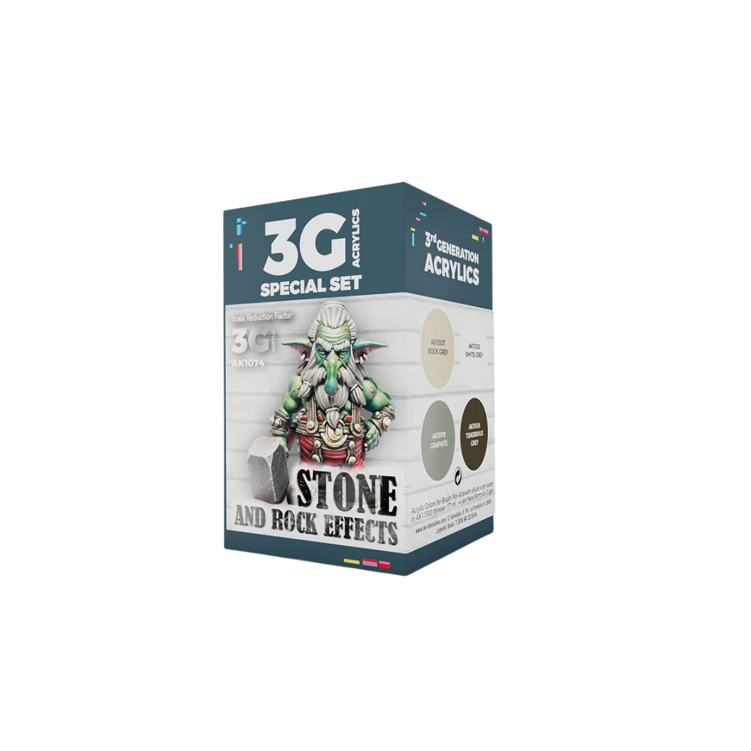 AK Interactive - 3G Special Set - Stone and Rock Effects