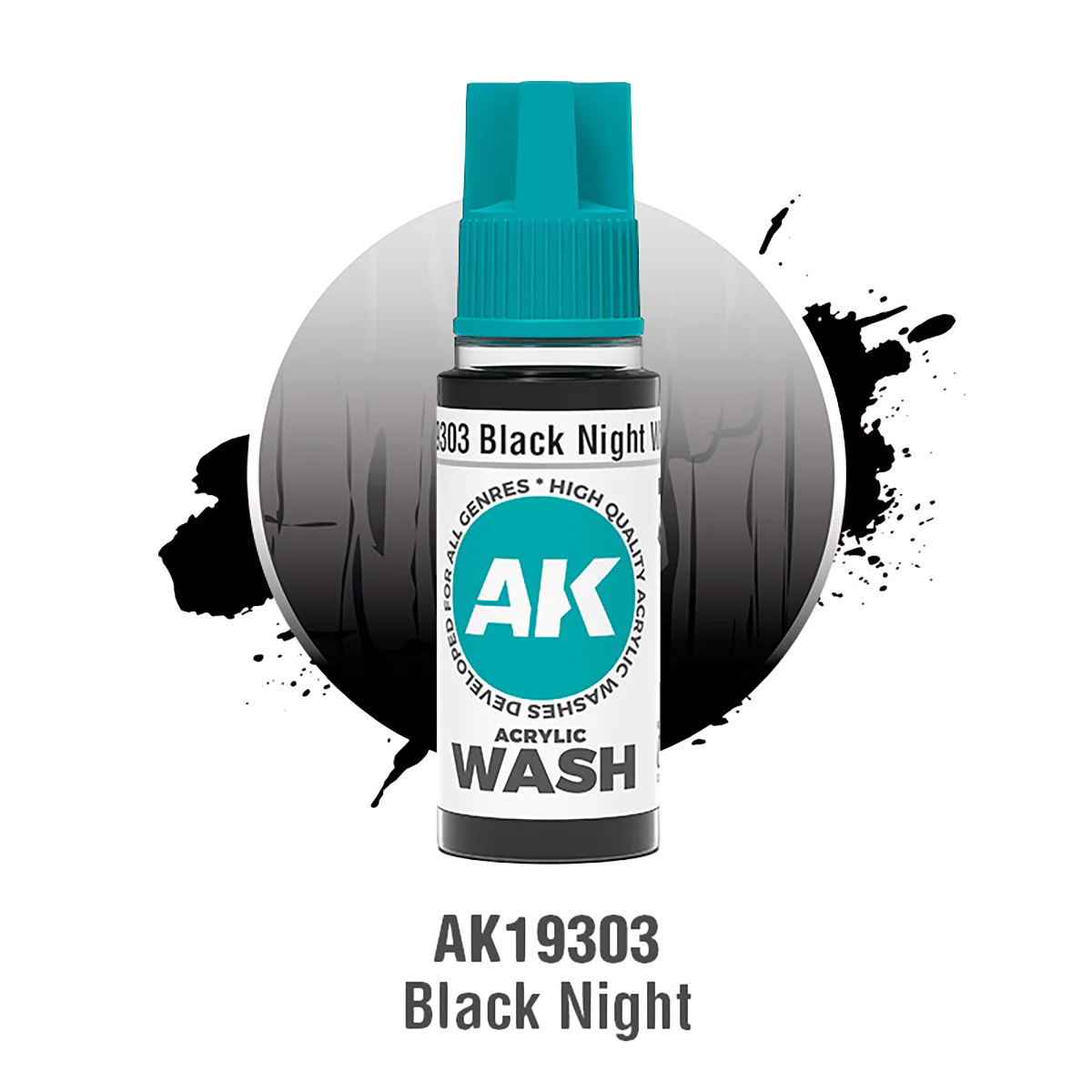 AK Interactive - BLACK NIGHT – ACRYLIC WASH