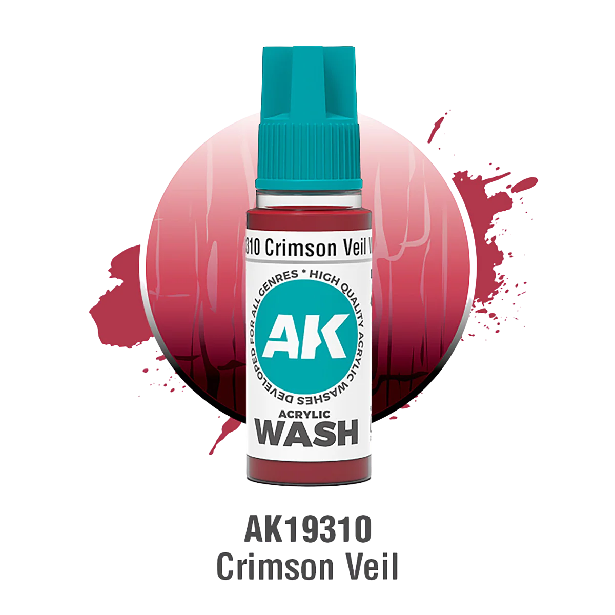 AK Interactive - CRIMSON VEIL – ACRYLIC WASH