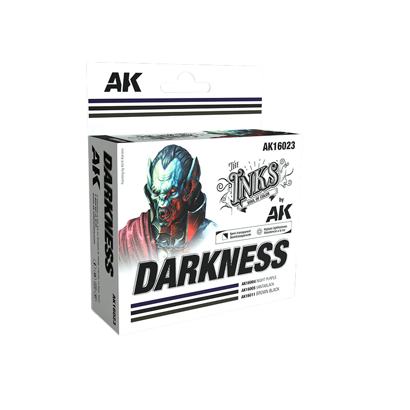 AK Interactive - DARKNESS - SET 3 Ref. (INKS)