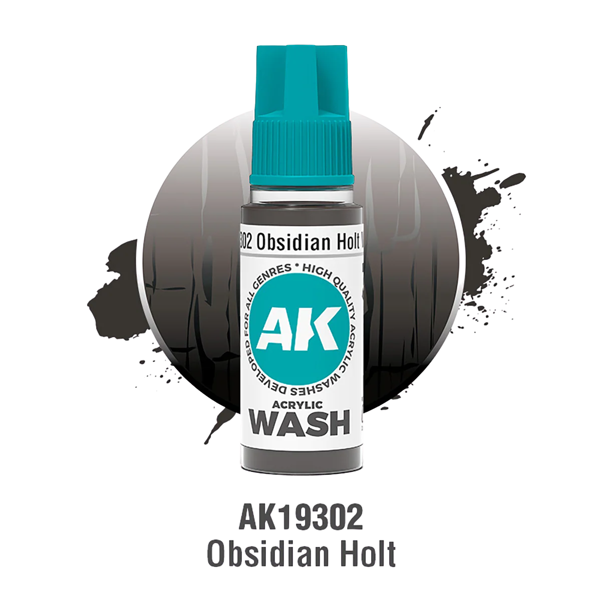 AK Interactive - OBSIDIAN HOLT – ACRYLIC WASH
