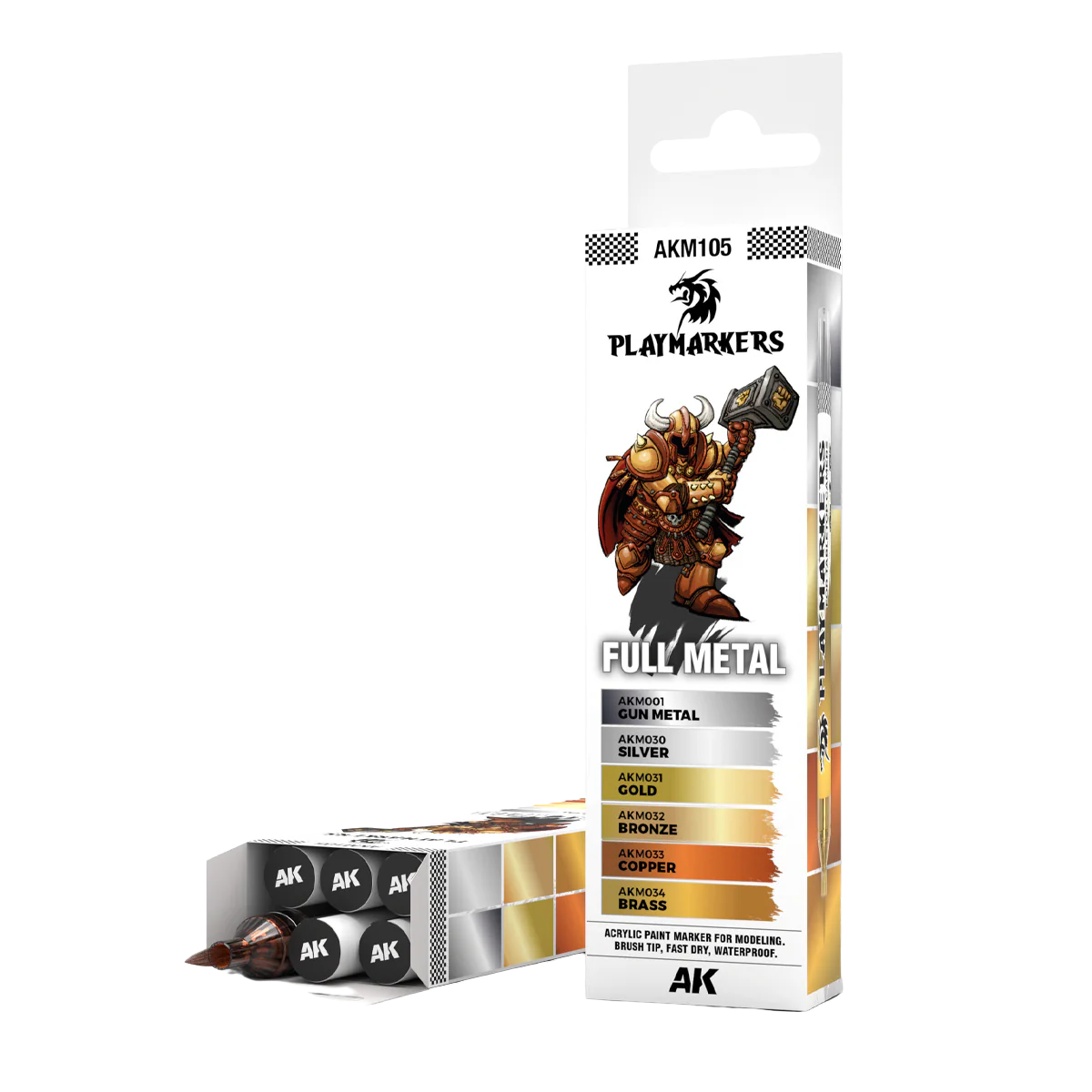 AK Interactive - PLAYMARKERS SET - FULL METAL