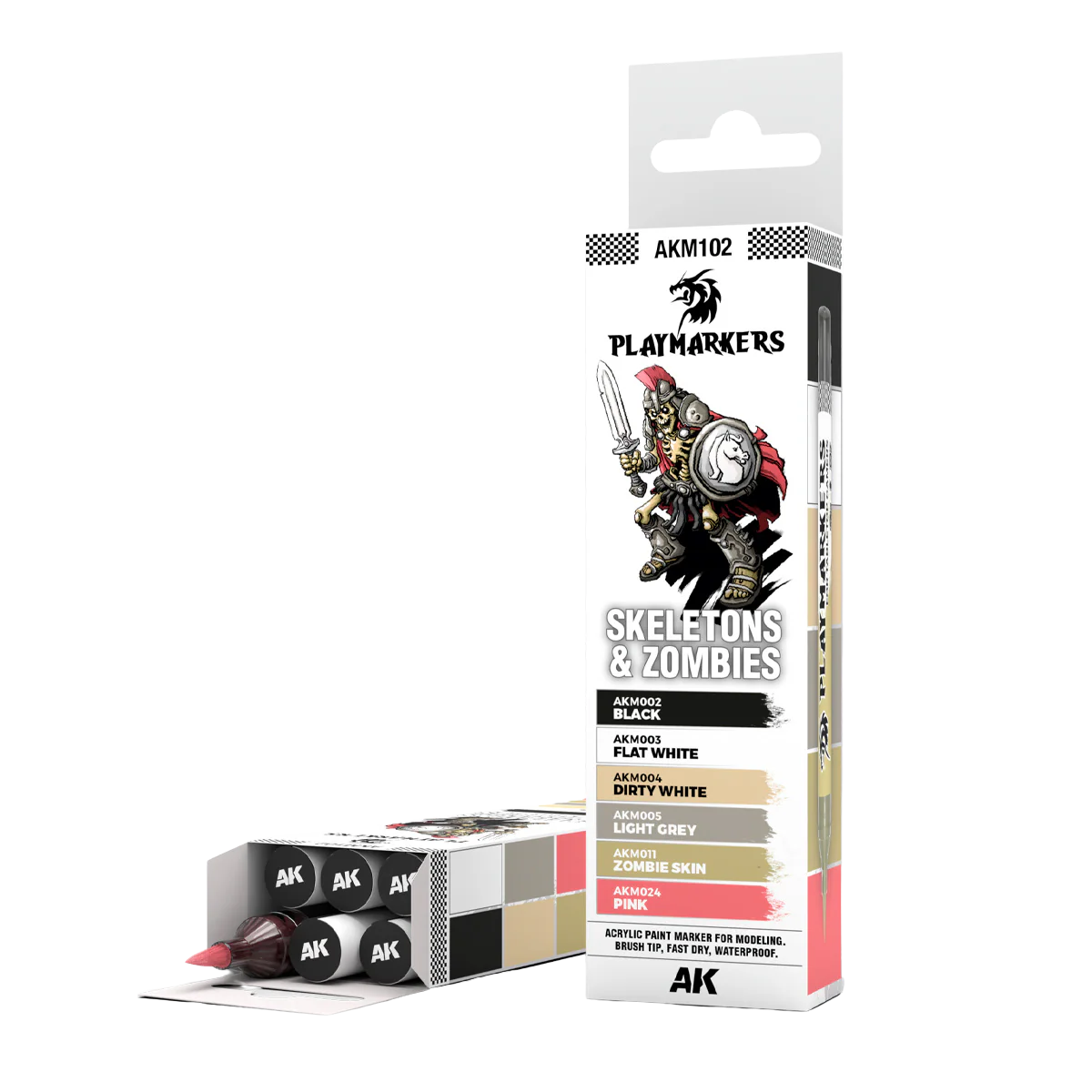 AK Interactive - PLAYMARKERS SET - SKELETONS & ZOMBIES