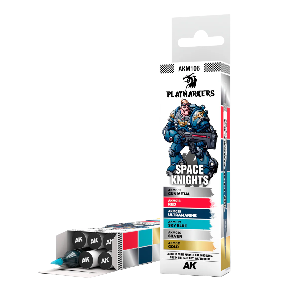 AK Interactive - PLAYMARKERS SET - SPACE KNIGHTS