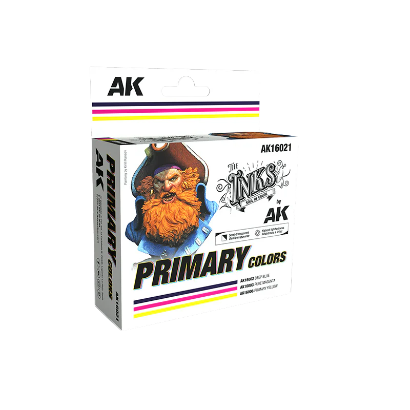 AK Interactive - PRIMARY COLORS SET - SET 3 Ref. (INKS)