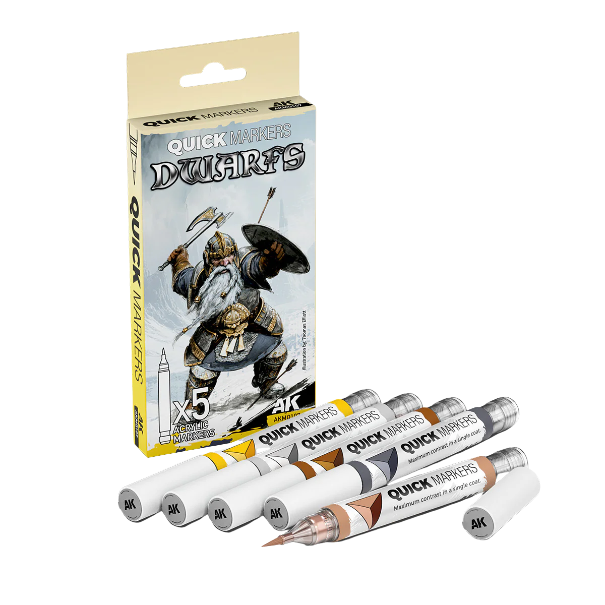 AK Interactive - QUICKMARKER SET - DWARFS