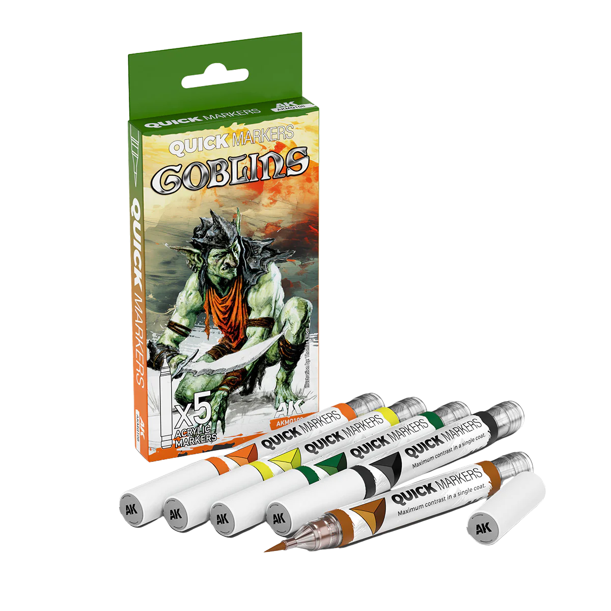 AK Interactive - QUICKMARKER SET - GOBLINS
