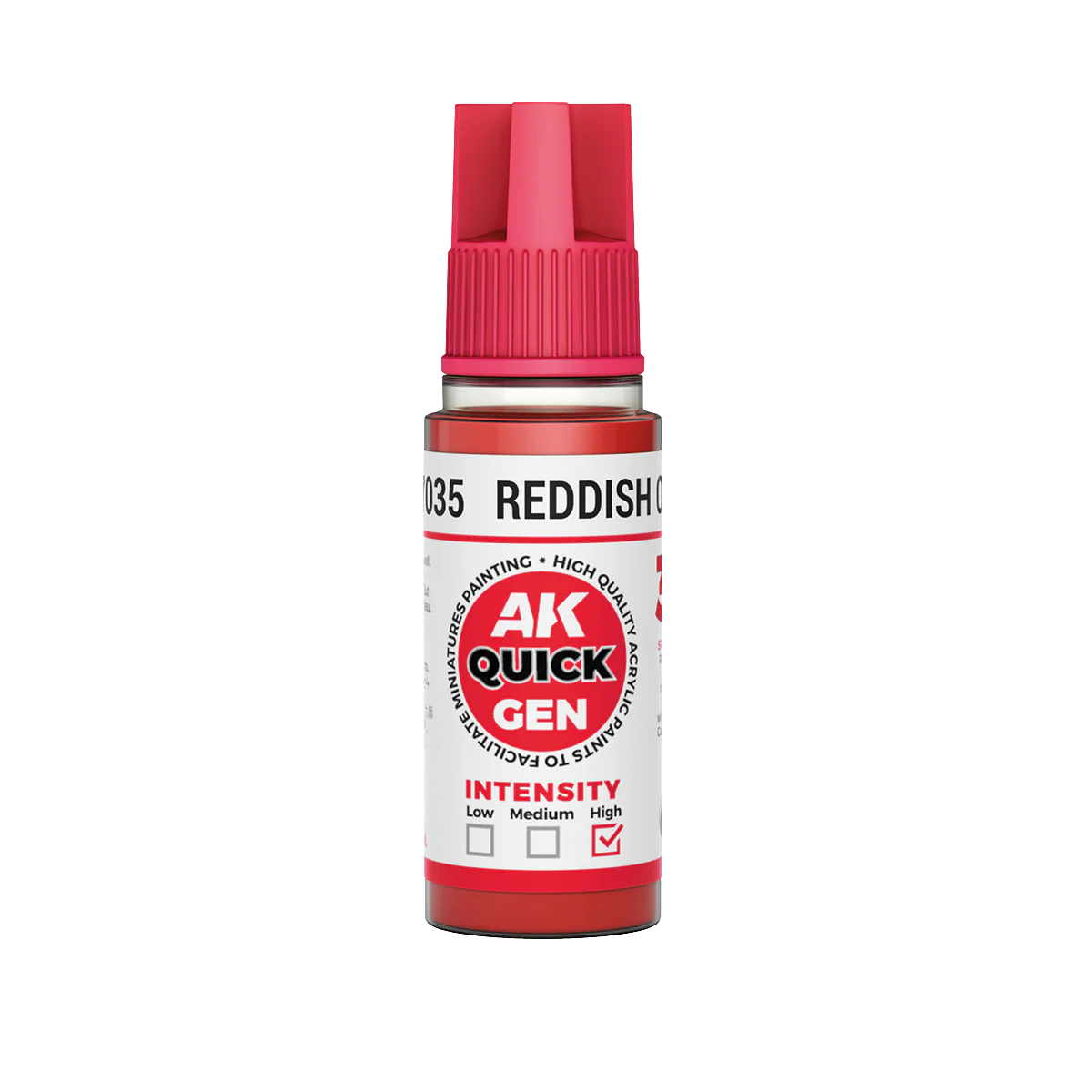 AK Interactive - REDDISH ORANGE – QUICK GEN COLOR