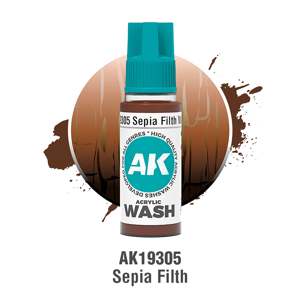 AK Interactive - SEPIA FILTH – ACRYLIC WASH