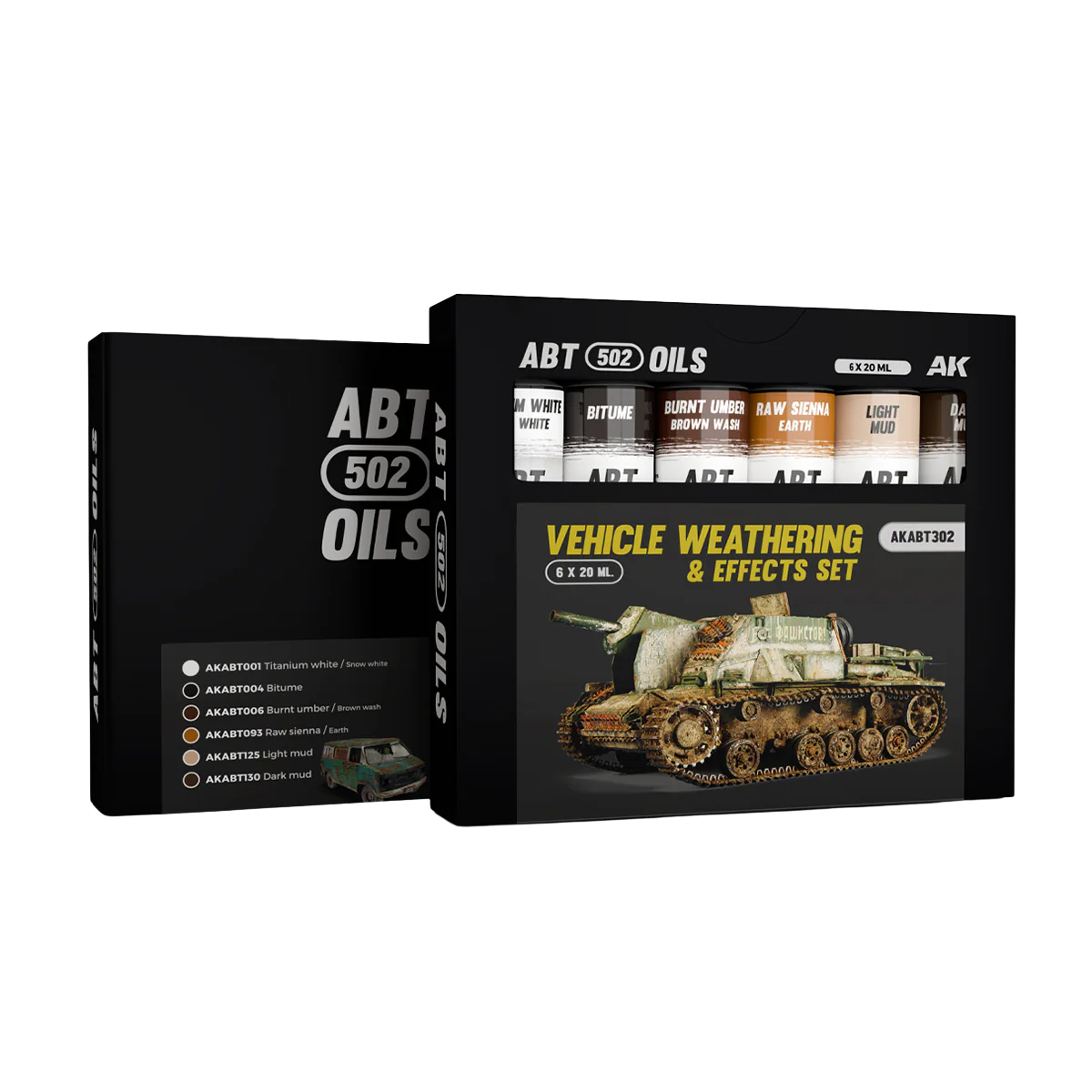 AK Interactive - VEHICLE WEATHERING & EFFECTS SET - ABT 502 OILS