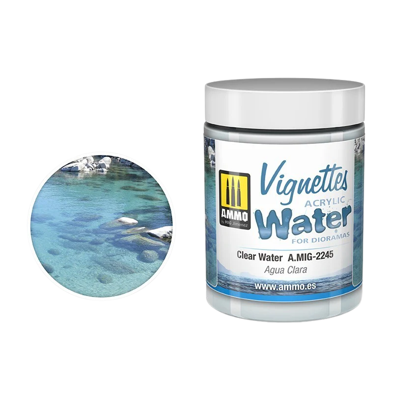 Ammo by Mig - Acrylic Water for Dioramas: Clear Water 100ml