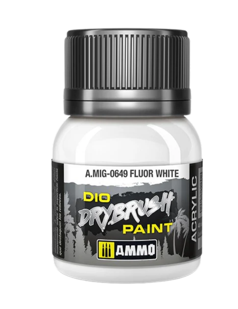 Ammo by Mig - DIO DRYBRUSH: Fluor White