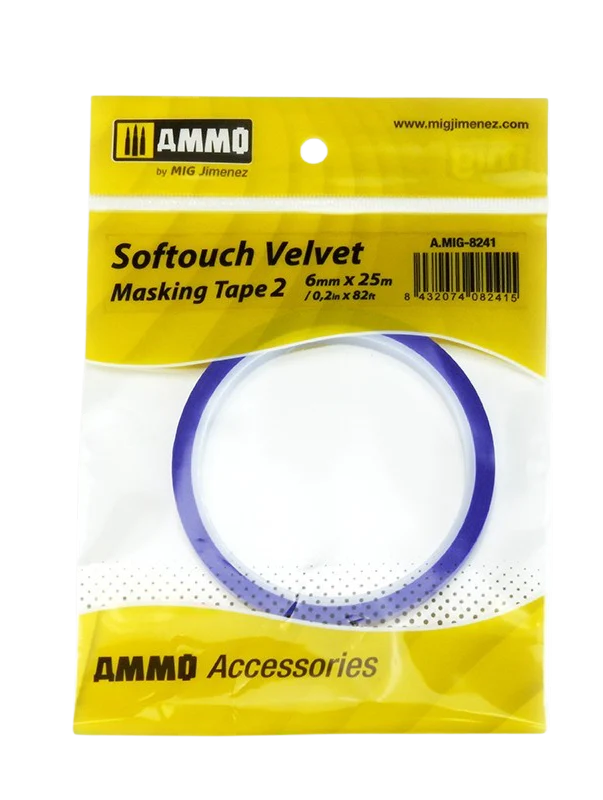 Ammo by Mig - Softouch Velvet Masking Tape 2 (6mm x 25M)