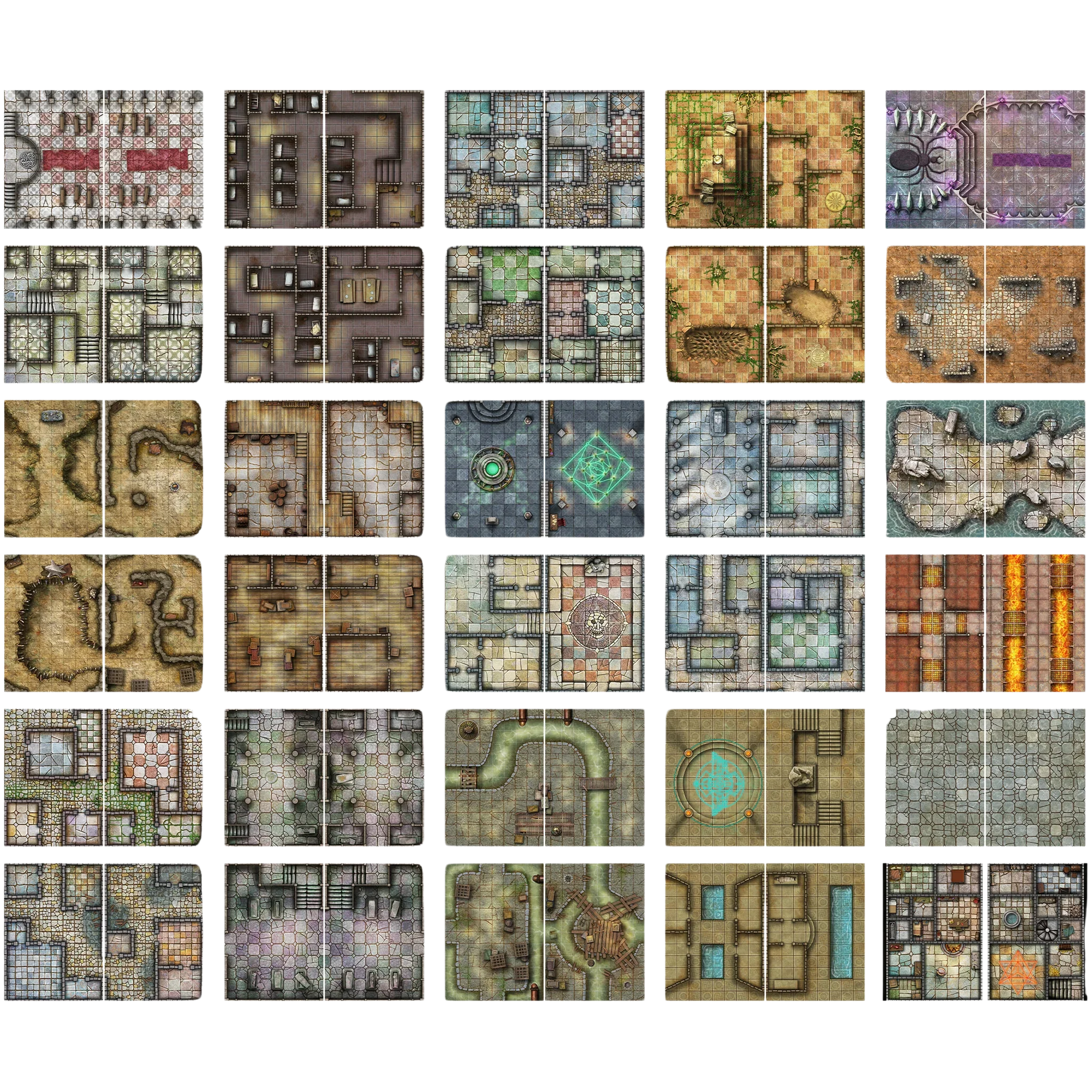 Big Book of Battle Mats Cells & Shrines - Image 2