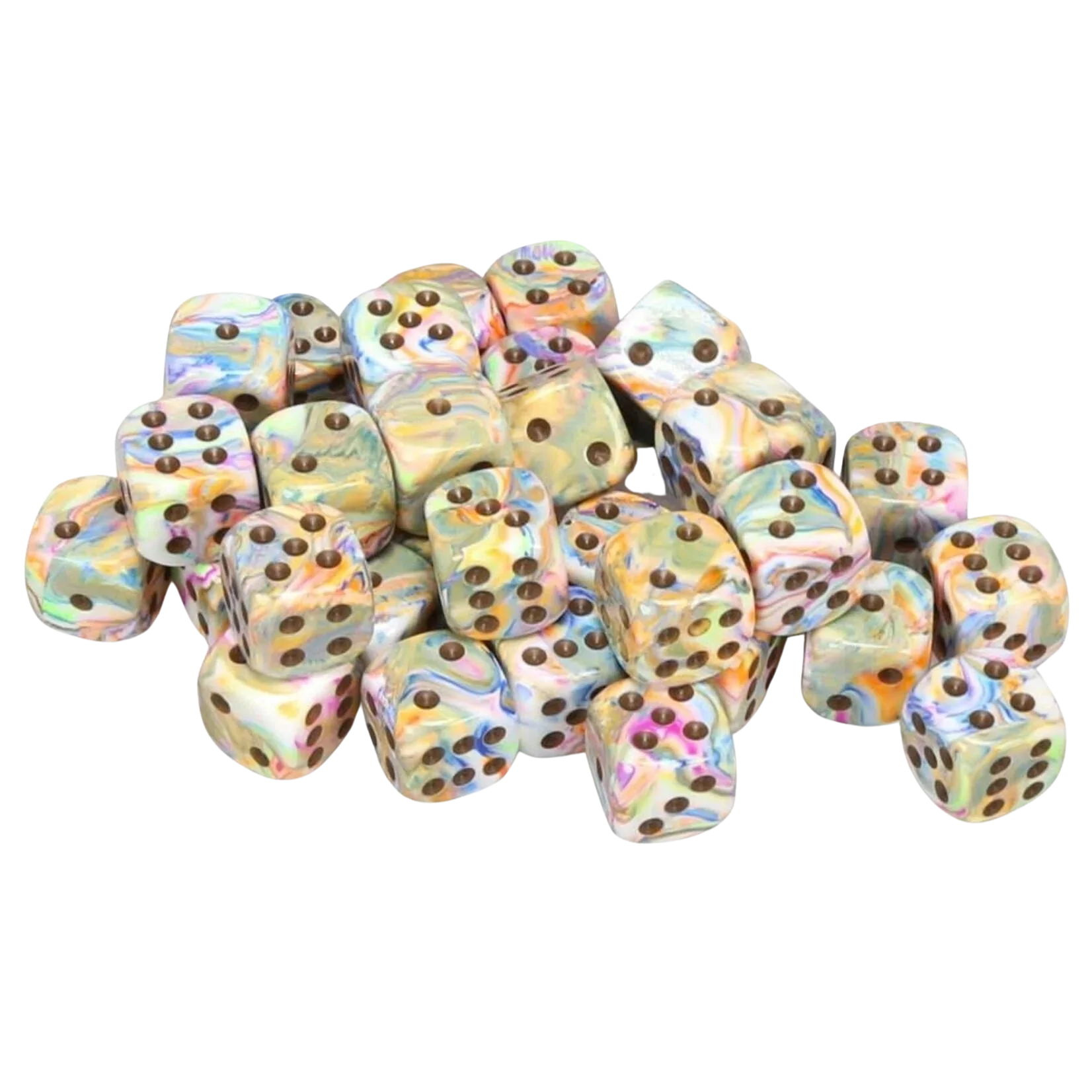 Chessex Dice Block: Signature Festive Vibrant w/brown - 12mm D6 (36) - Image 2