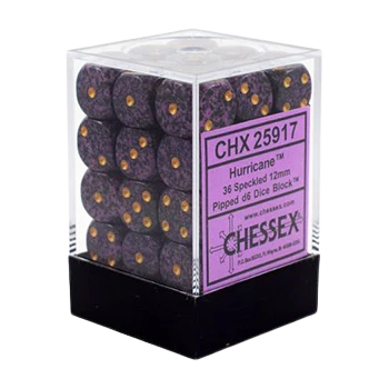 Chessex Dice Block: Speckled Hurricane - 12mm D6 (36) - Image 2