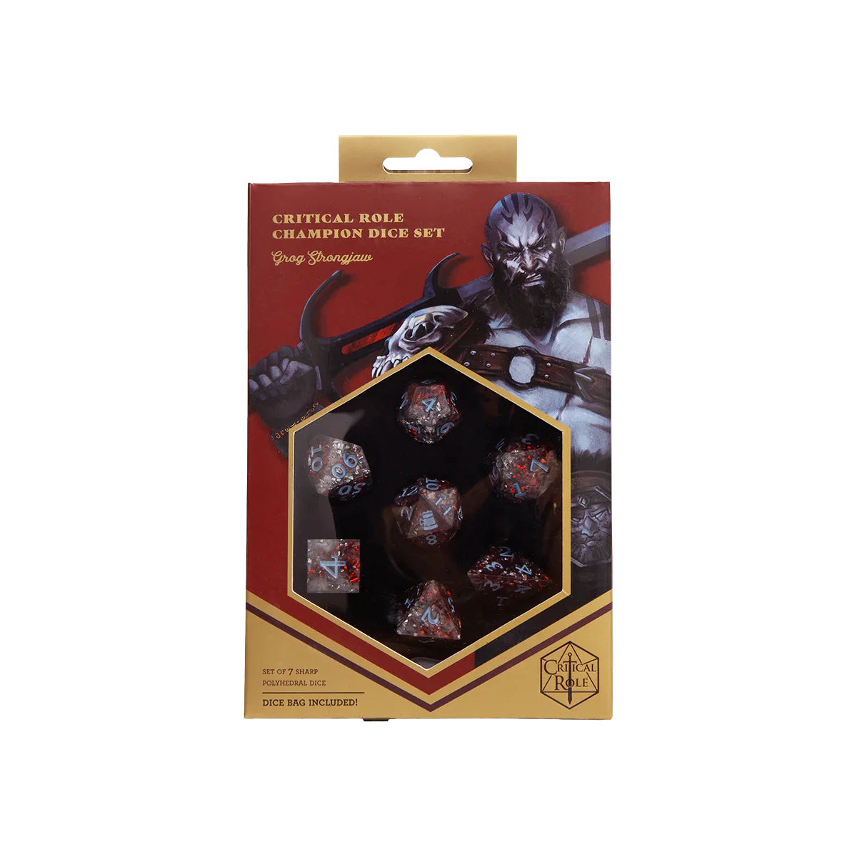 Critical Role Champion Dice Set: Grog Strongjaw