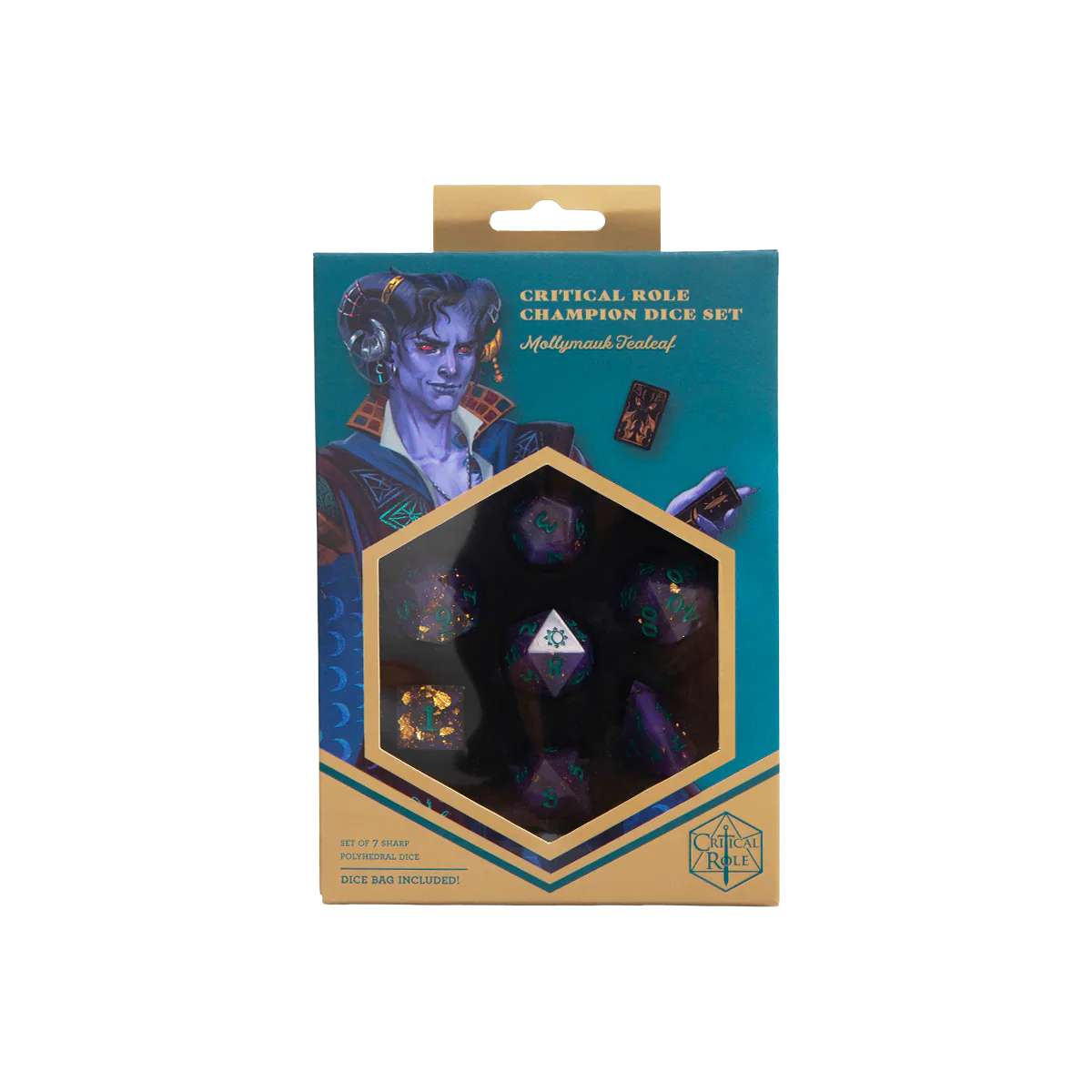 Critical Role Champion Dice Set: Mollymauk Tealeaf