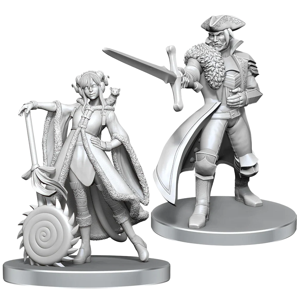 Critical Role Unpainted Miniatures: Jester Lavorre & Fjord Stone