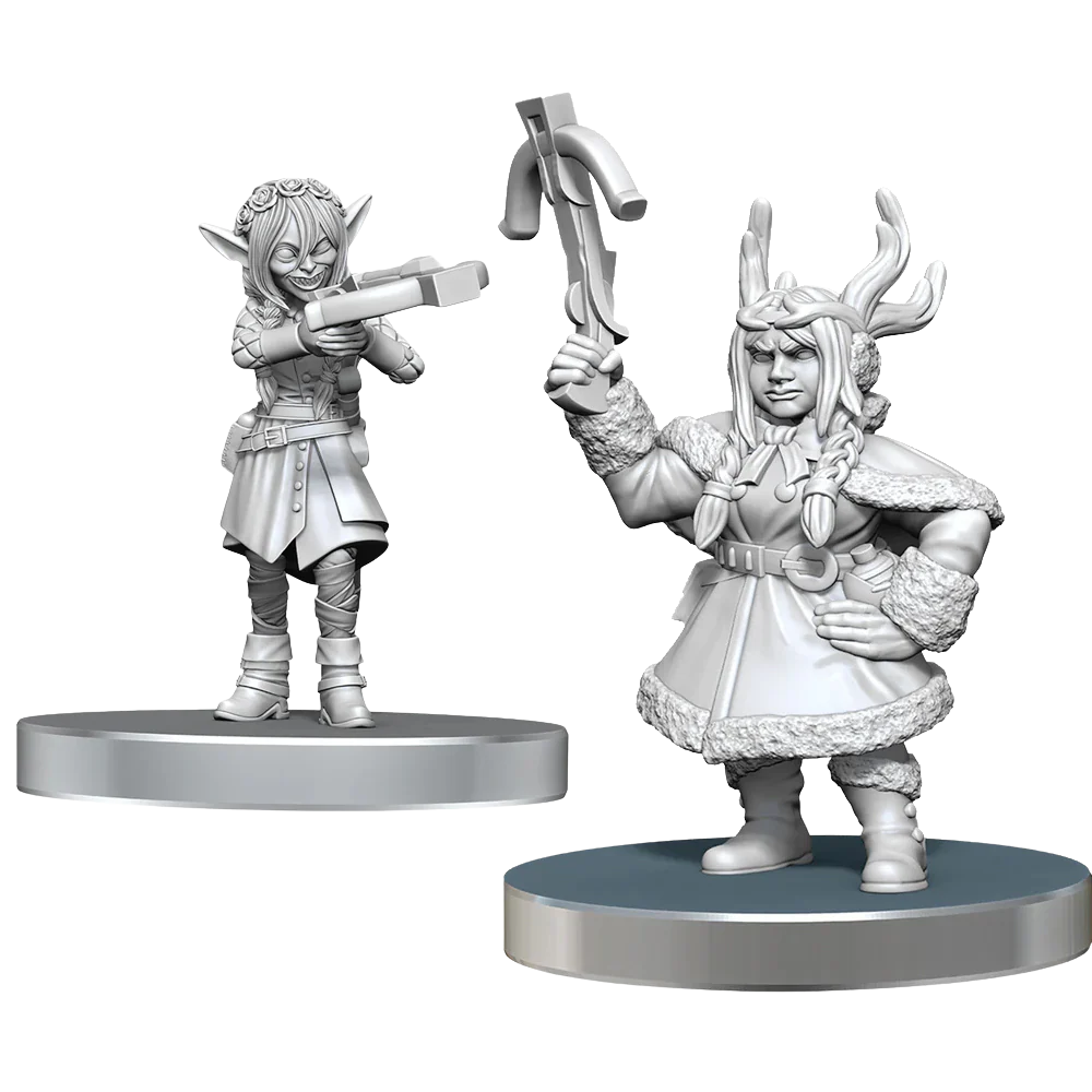 Critical Role Unpainted Miniatures: Veth Brenatto & Nott the Brave