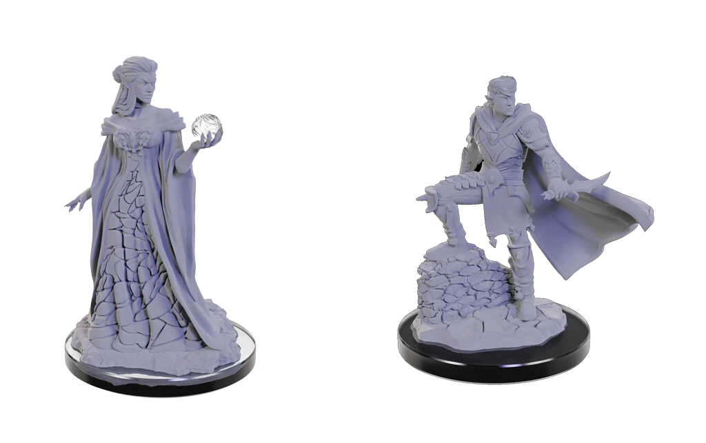Critical Role Unpainted Miniatures: Xhorhasian Mage & Xhorhasian Prowler