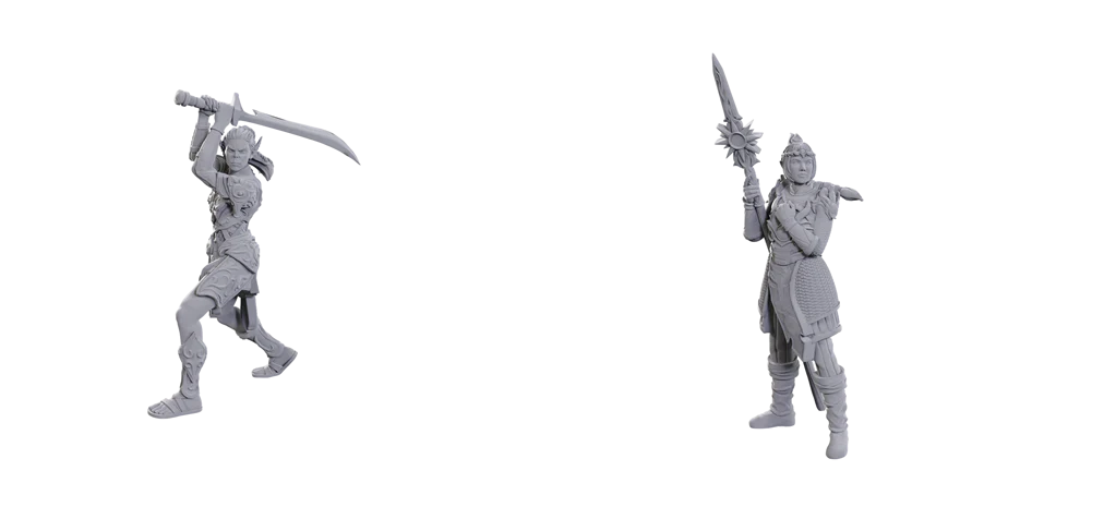 D&D Nolzur's Marvelous Miniatures - Special Edition Baldur's Gate 3 — Lae'zel & Shadowheart