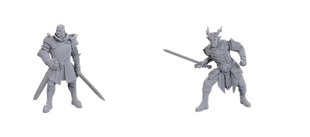 D&D Nolzur's Marvelous Miniatures - Special Edition Baldur's Gate 3 — Ulder Ravengard & Zevlor