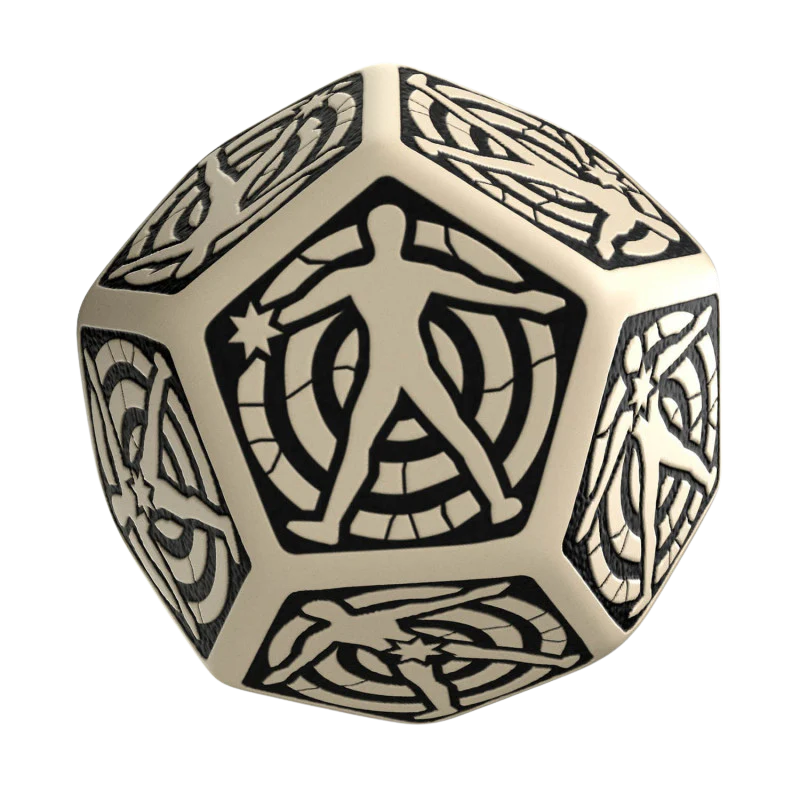 D12 Beige & black Hit Location die