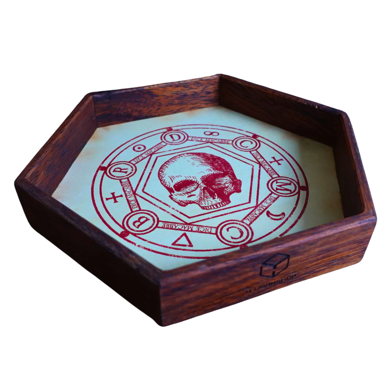 Dice Macabre Wooden Dice Tray