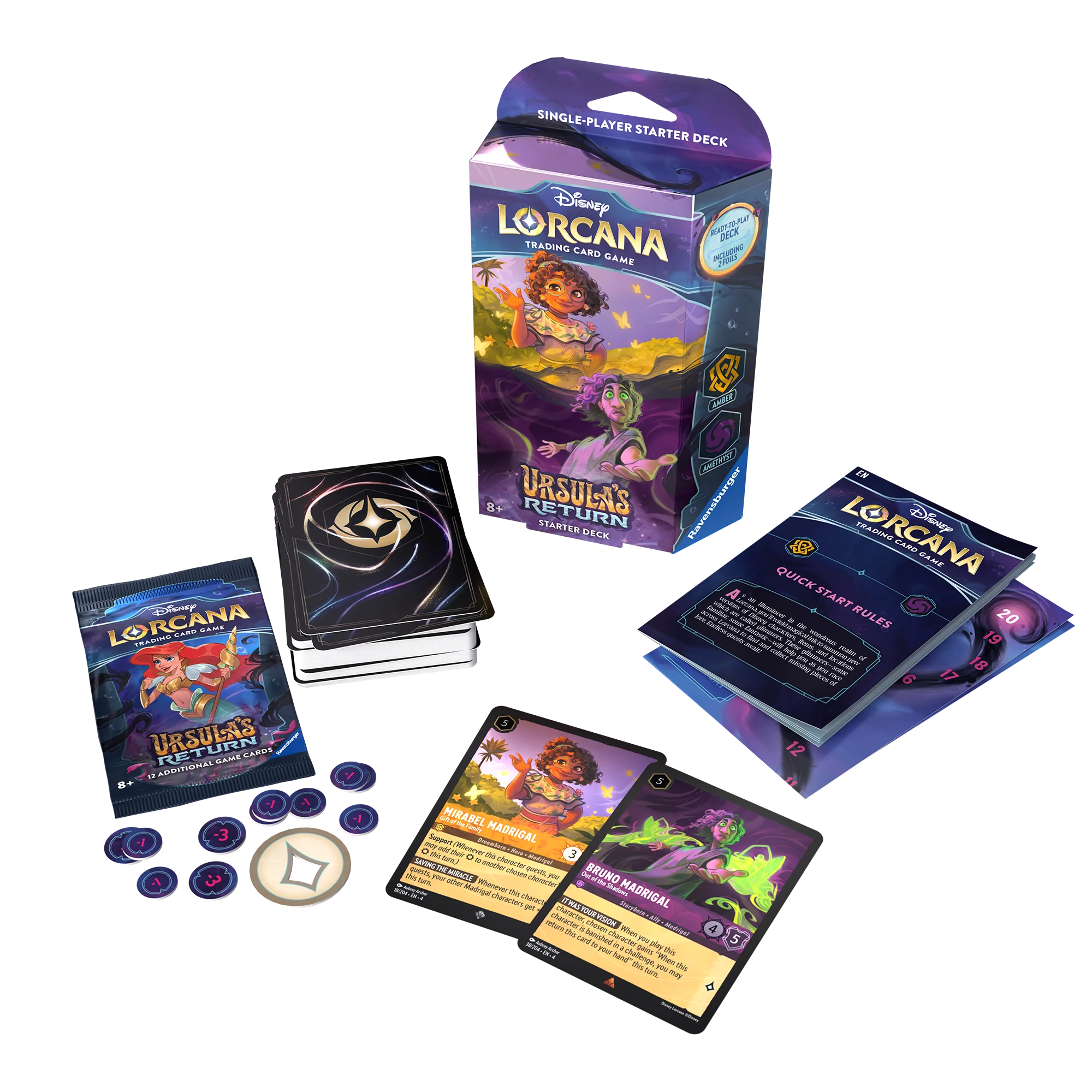 Disney Lorcana TCG - Ursula's Return Starter Deck - Amber and Amethyst - Image 2