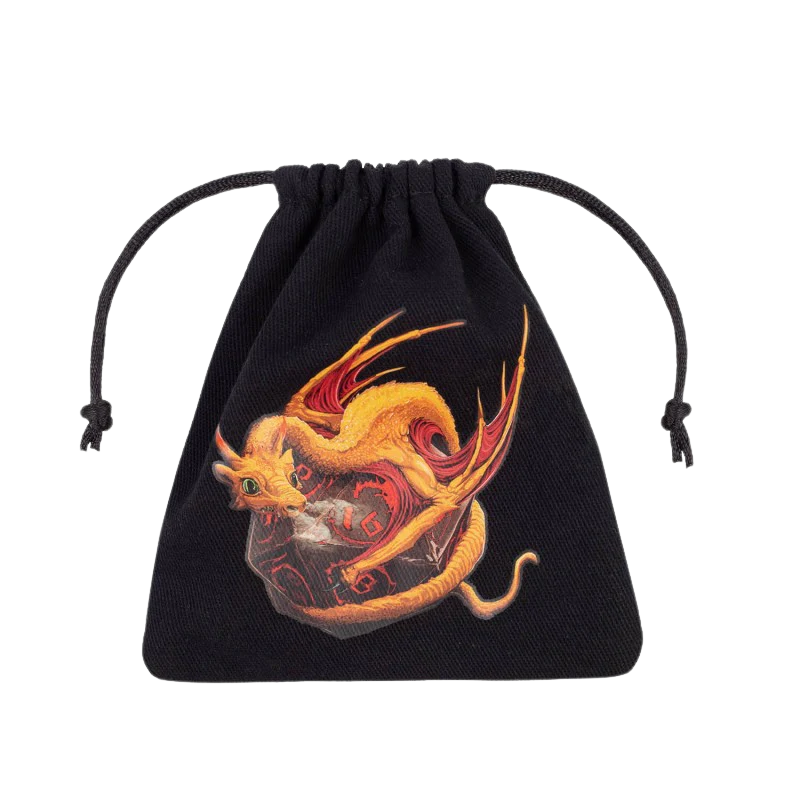 Dragon Black & adorable Dice Bag