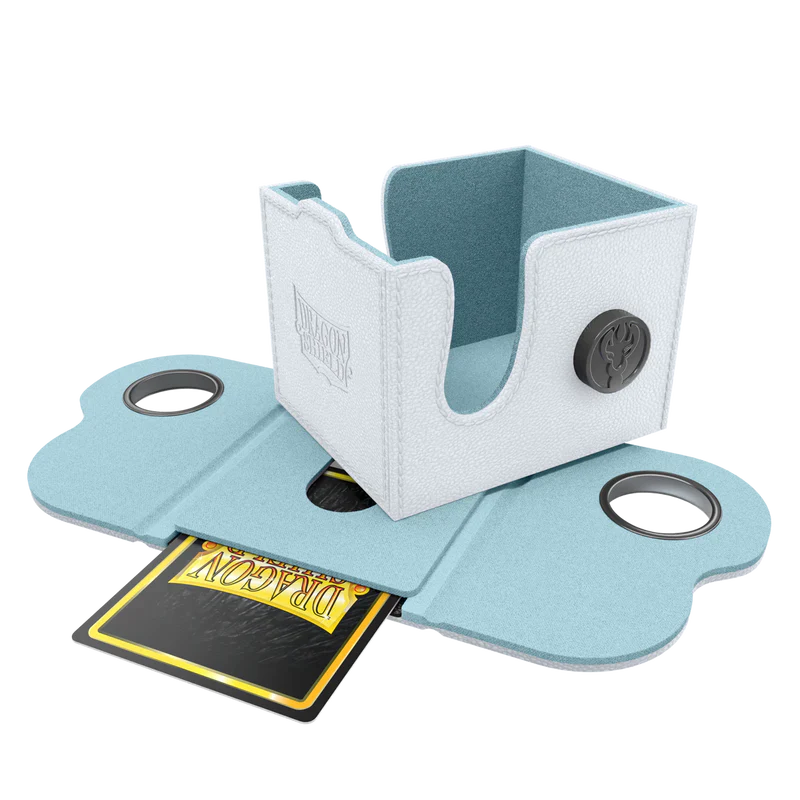 Dragon Shield Dragon Lock System Dragon Box 100+ - White & Aqua - Image 2