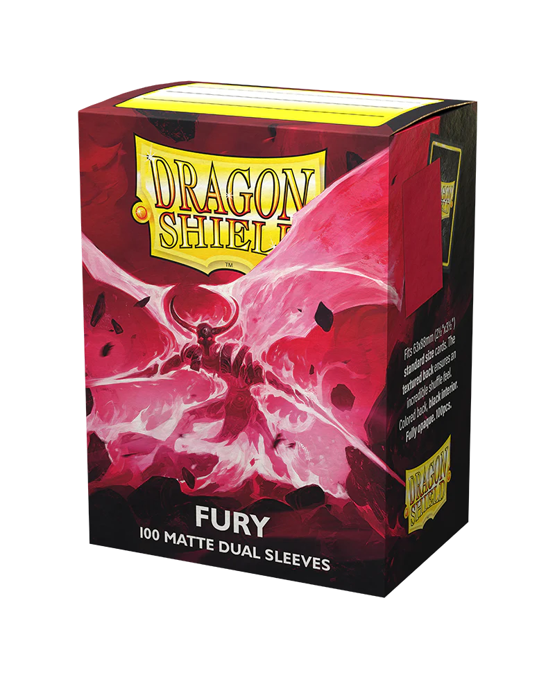 Dragon Shield Dual Matte Sleeves - Fury 'Alaric, Crimson King' (100 Sleeves)