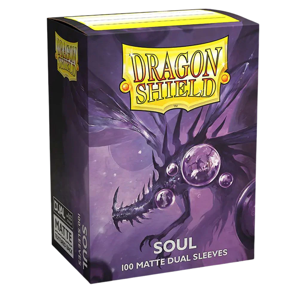 Dragon Shield Dual Matte Sleeves - Metallic Purple / Soul (100 Sleeves)