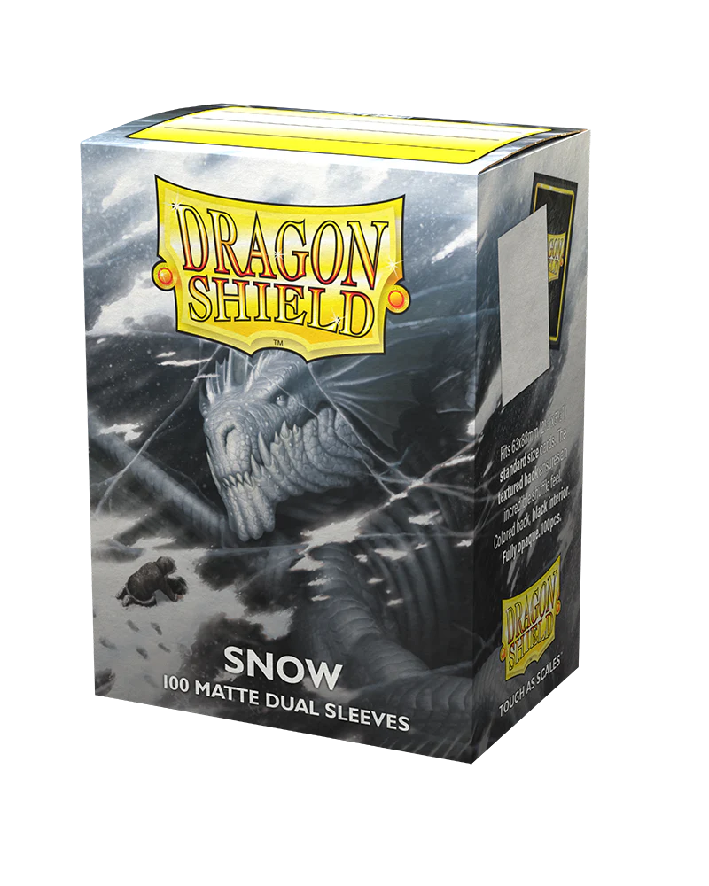 Dragon Shield Dual Matte Sleeves - Snow 'Nirin' (100 Sleeves)
