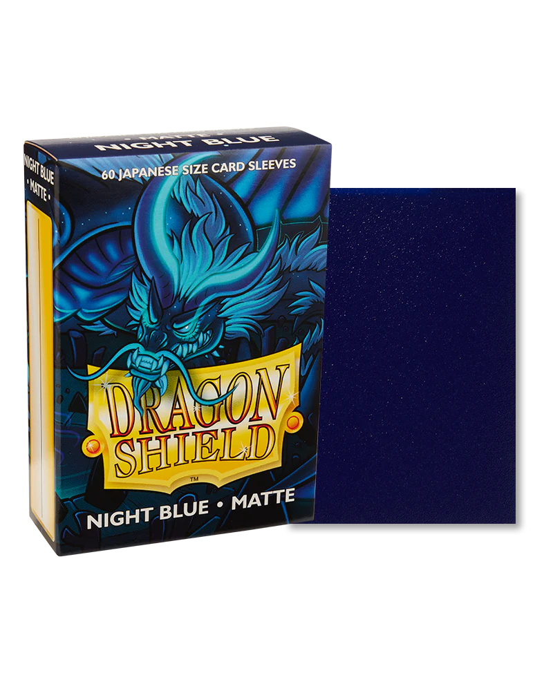 Dragon Shield Japanese Matte Sleeves - Night Blue Delphion (60 Sleeves)
