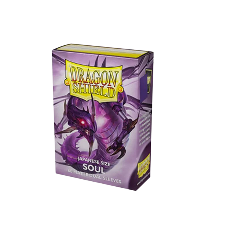 Dragon Shield Japanese Dual Matte Sleeves - Metallic Purple / Soul (60 Sleeves)