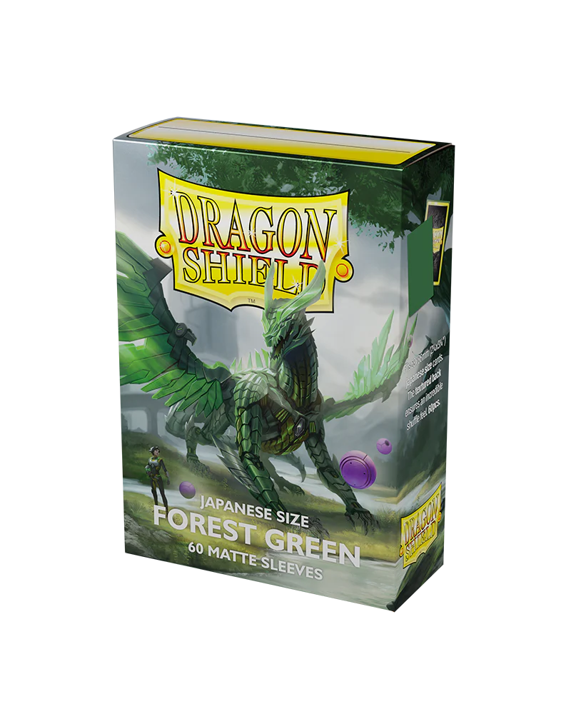 Dragon Shield Japanese Matte Sleeves - Forest Green (60 Sleeves)