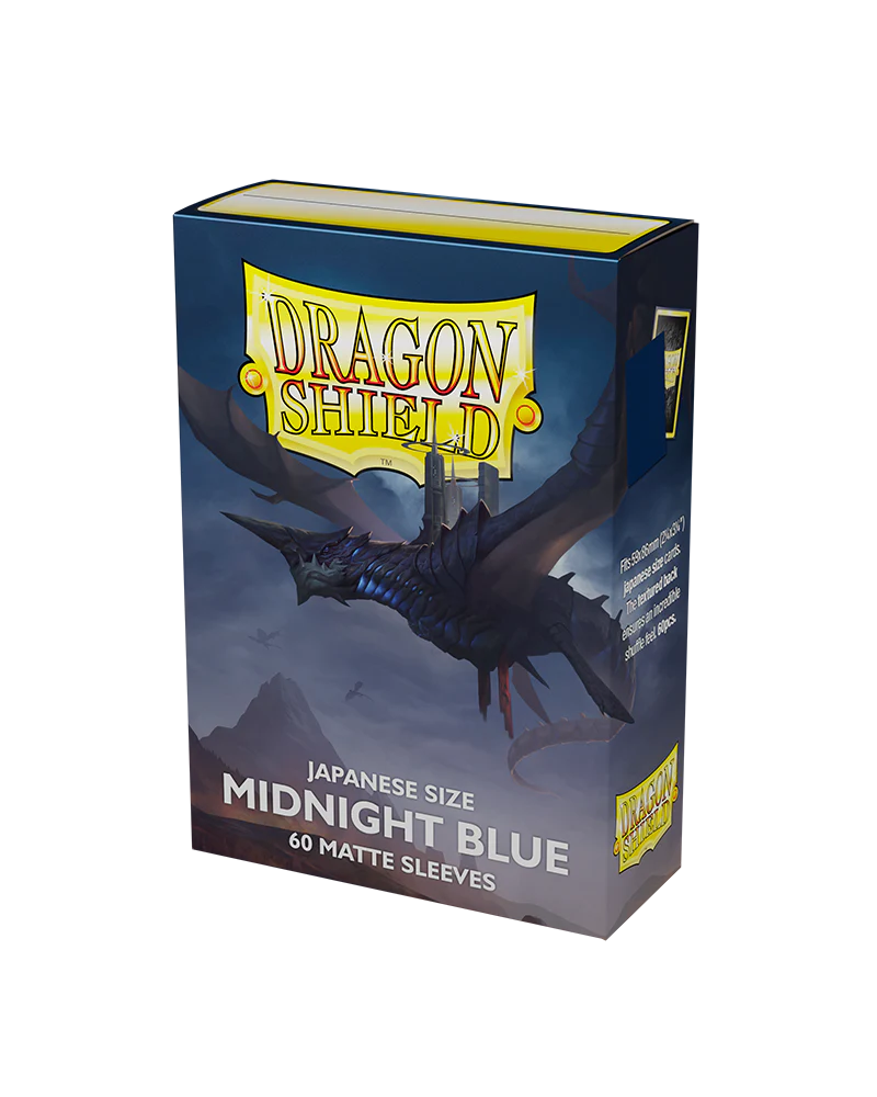 Dragon Shield Japanese Matte Sleeves - Midnight Blue (60 Sleeves)