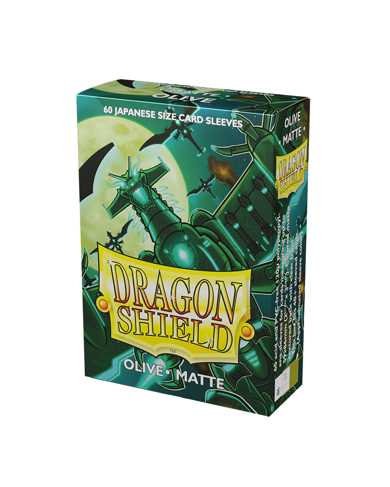 Dragon Shield Japanese Matte Sleeves - Olive (60 Sleeves)