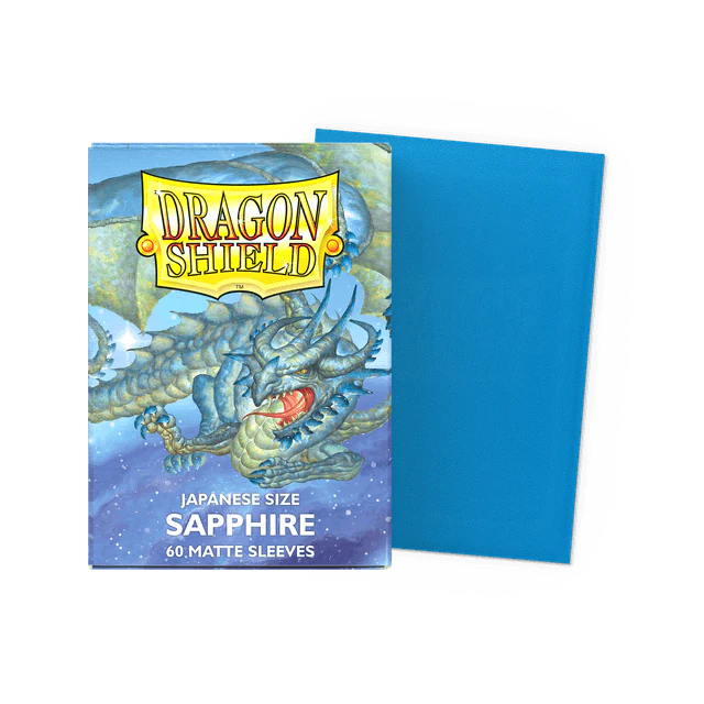 Dragon Shield Japanese Matte Sleeves - Sapphire 'Turikos' (60 Sleeves)