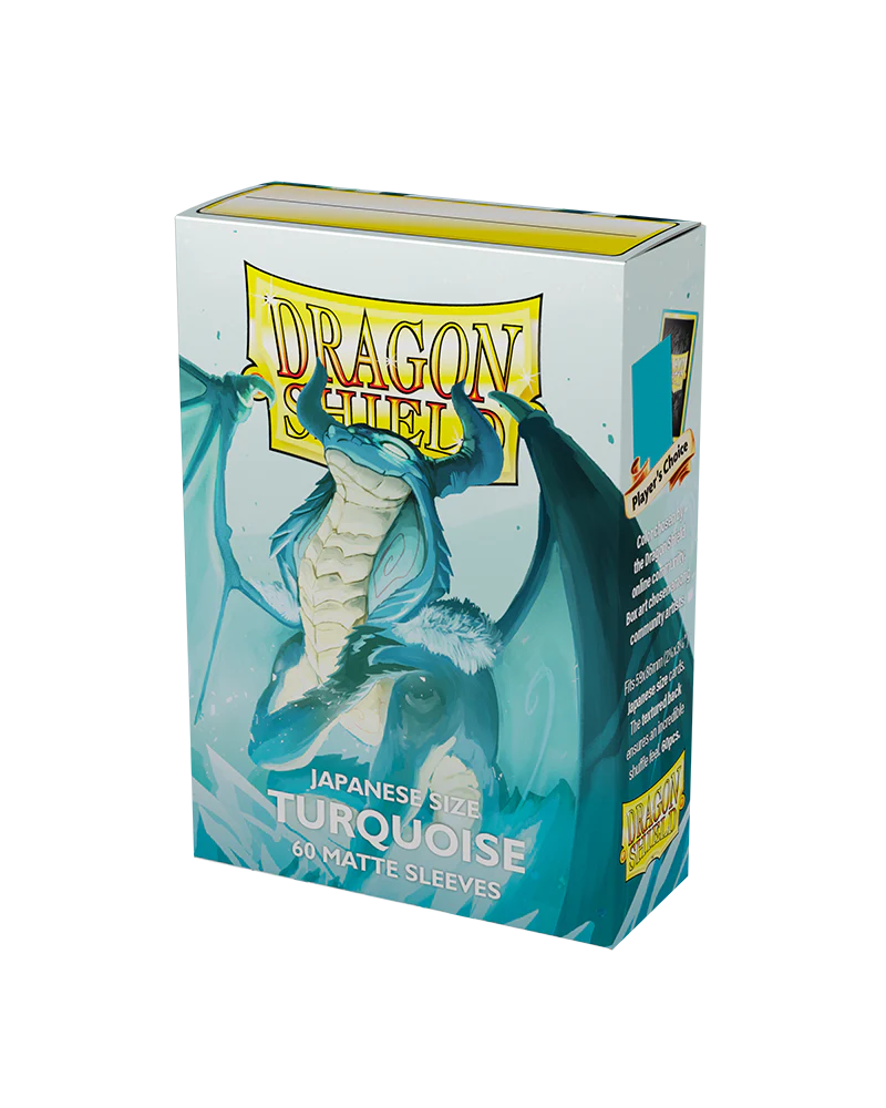 Dragon Shield Japanese Matte Sleeves - Turquoise (60 Sleeves)