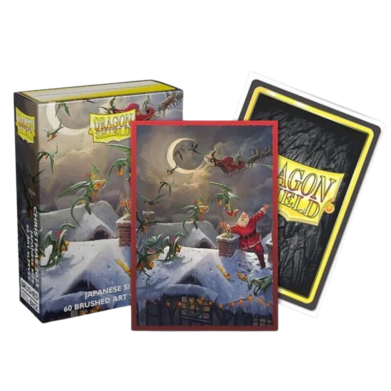 Dragon Shield Japanese Size Brushed Art Sleeves - Christmas 2023 (60 Sleeves)