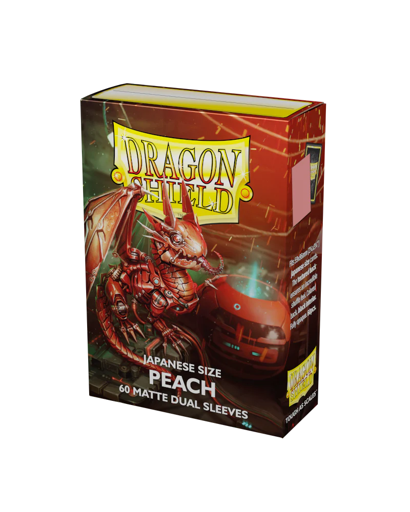 Dragon Shield Japanese Dual Matte Sleeves - Peach 'Piip' (60 Sleeves)