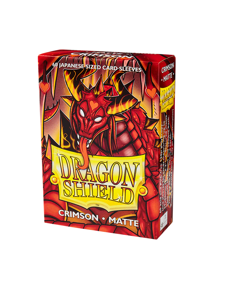 Dragon Shield Japanese Matte Sleeves - Crimson (60 Sleeves)