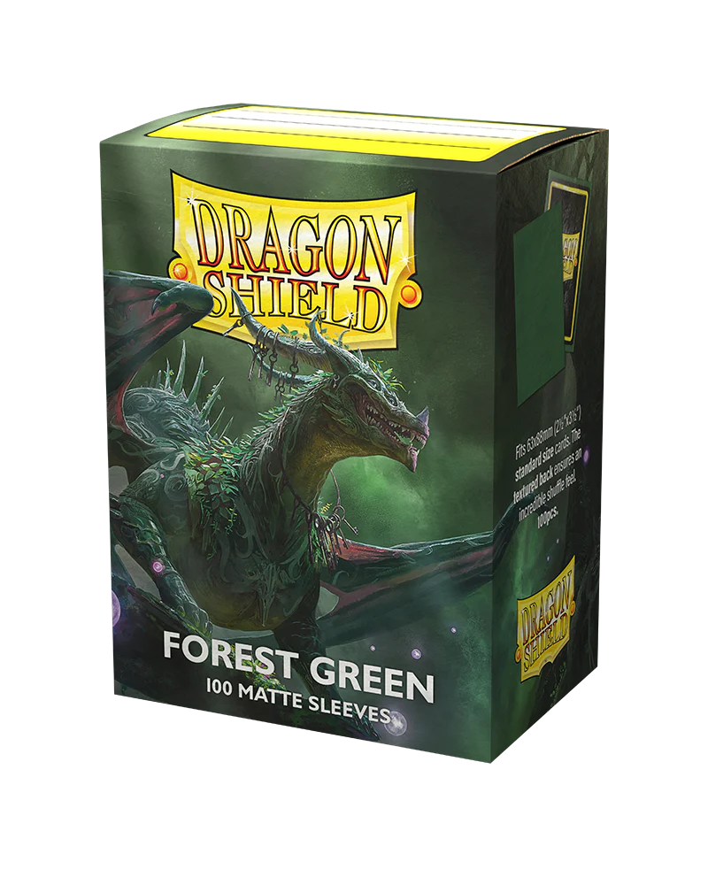 Dragon Shield Matte Sleeves - Forest Green (100 Sleeves)