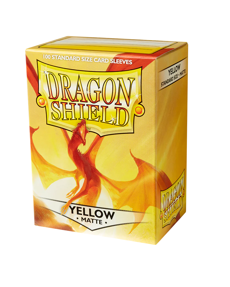 Dragon Shield Matte Sleeves - Yellow (100 Sleeves)