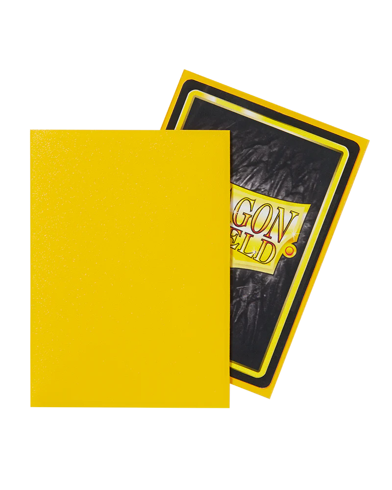 Dragon Shield Matte Sleeves - Yellow (100 Sleeves) - Image 2