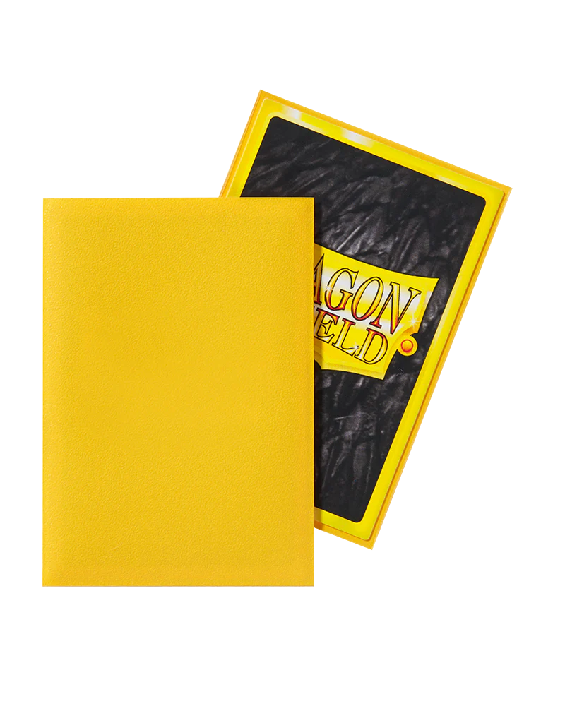 Dragon Shield Japanese Matte Sleeves - Yellow (60 Sleeves) - Image 2